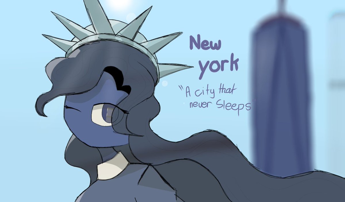 Tristworld_'s tweet photo. New york a City that never sleeps #countryhumans #statehumans #newyork #art #artist https://t.co/3nlabAl5fz
