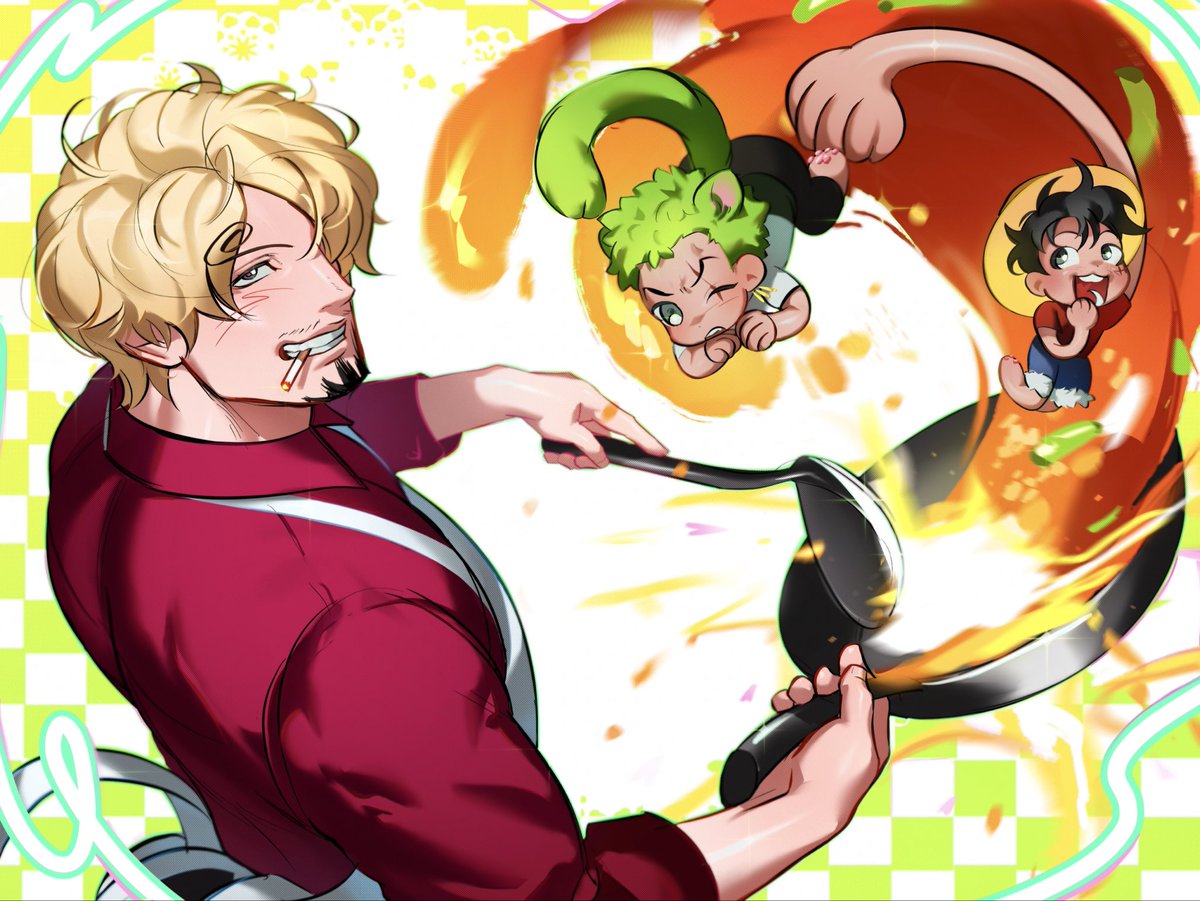 Vasyasya_art's tweet photo. TYSM FOR 5000!!! 🥺🫶 
Hug hug hug🫂 
#sanji #luffy #zoro https://t.co/EqRnszIlKr