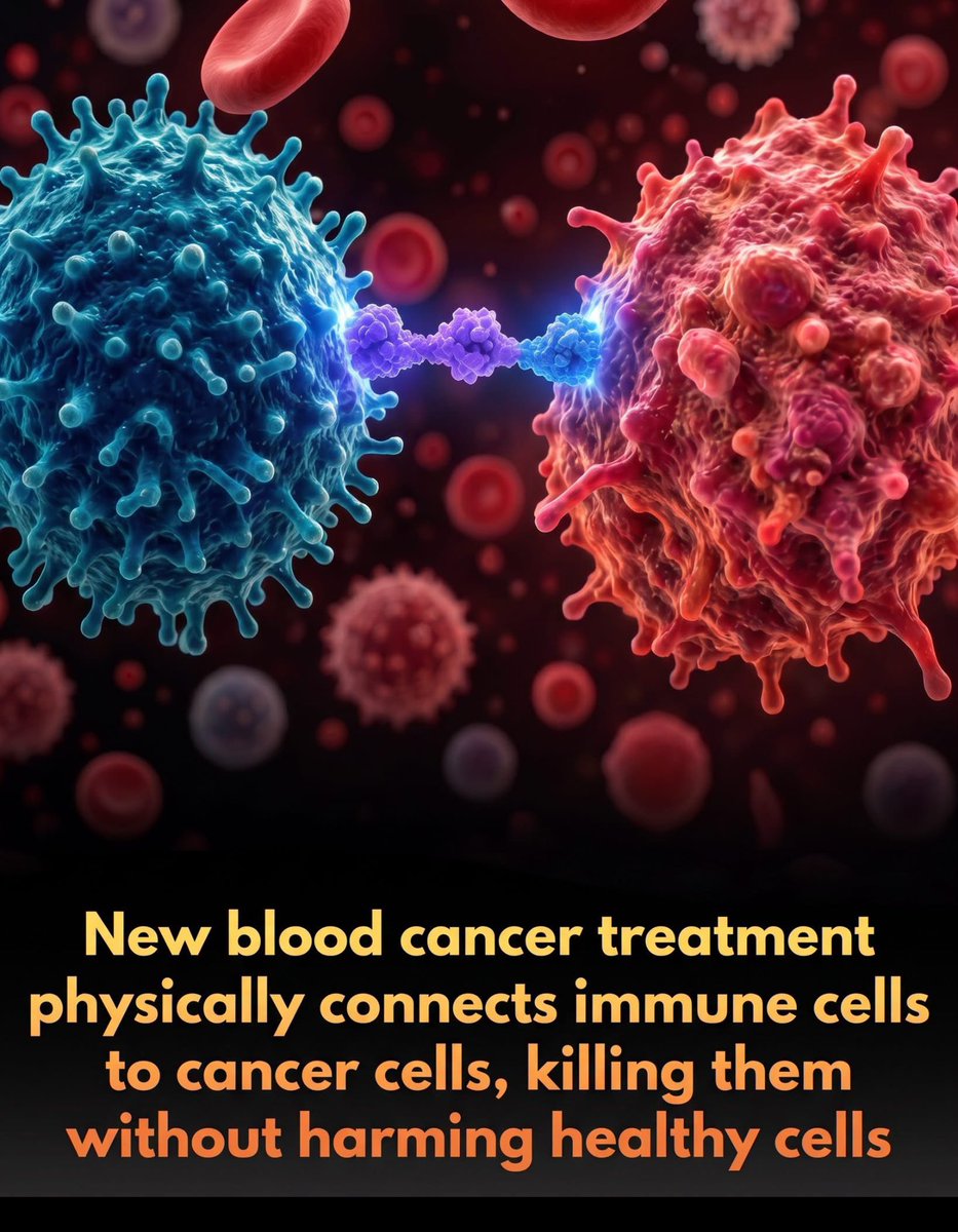 SmartScience's tweet photo. 🚨 The FDA has greenlit a first-of-its-kind molecule that helps human immune cells target and destroy cancer cells naturally. 

In a significant leap forward for cancer immunotherapy, the FDA has cleared a clinical trial for GTB-5550, an investigational drug designed to mobilize the body's innate immune system against blood cancer. 

Developed by GT Biopharma, this innovative therapy utilizes a proprietary platform known as TriKE (Tri-specific Killer Engager). Unlike traditional treatments, this single molecule performs three critical tasks simultaneously: it anchors to a specific protein on the cancer cell, binds to an activating receptor on the patient's natural killer (NK) cells to form an immunological bridge, and delivers a vital immune-signaling protein that forces those killer cells to multiply and sustain their attack.

This regulatory milestone specifically targets multiple myeloma, a bone marrow cancer that remains notoriously difficult to cure and highly prone to relapse. By leveraging NK cells—part of the innate immune system that can rapidly destroy diseased cells without prior priming—this therapy offers a promising alternative to complex, personalized treatments like CAR-T. 

Because the drug can be administered subcutaneously and acts as an 'off-the-shelf' solution, researchers hope it will bypass the severe side effects and production delays that often limit existing cell therapies, bringing a highly accessible, powerful new weapon to patients who have exhausted other options.

source: GT Biopharma, Inc. (2026). GT Biopharma Announces Potential New Indication for GTB-5550, a B7-H3-Targeted Natural Killer (NK) Cell Engager, for Multiple Myeloma. GlobeNewswire.