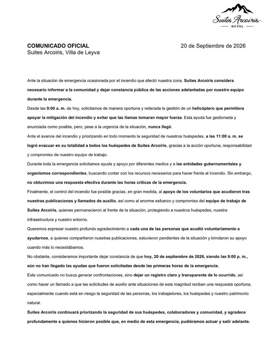 alejoocampog's tweet photo. Estuve en Villa de Leyva hasta el mediodía y la ayuda del Gobierno nacional no llegó. Con motivo del evento Ideas de Caracol, varias personalidades de la vida pública se encontraban en el lugar. Muchos solicitamos que el Gobierno nacional prestara auxilio, pero no quiso hacerlo. https://t.co/hpZJbWEZDM