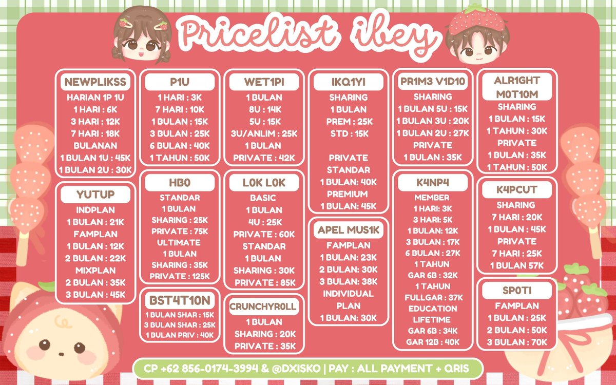 seriesorbiet's tweet photo. ‼️WTS READY APP PR3M P!U, YUKTUP, N3TPL!K, KANGP4, KEPKAT, SPOT!, 4PPMUS, IK!YI, WET!PI, DLL ‼️

bisa ke ( https://t.co/fl9meBfCzD ) or dm
#zonauang https://t.co/Z5wSBOCR5m