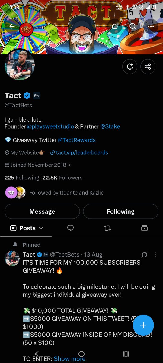 FauzanSayd's tweet photo. @TactBets @Stake I been following everywhere 
My stake address:- FAUZAANALI https://t.co/xc9mKemNhX