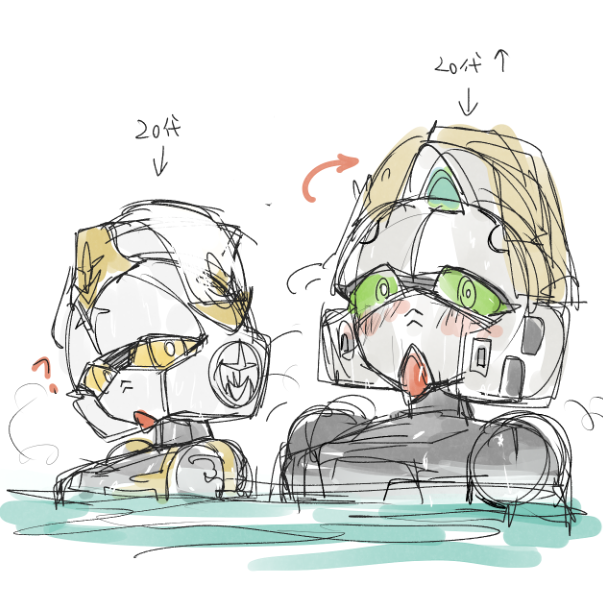 DaisyDaiD2's tweet photo. Left: newly crowned King Gundam III, stripped lol.
Right: the new Round Table realizing their new king is actually a young royal lady. https://t.co/aexh0qsCmK