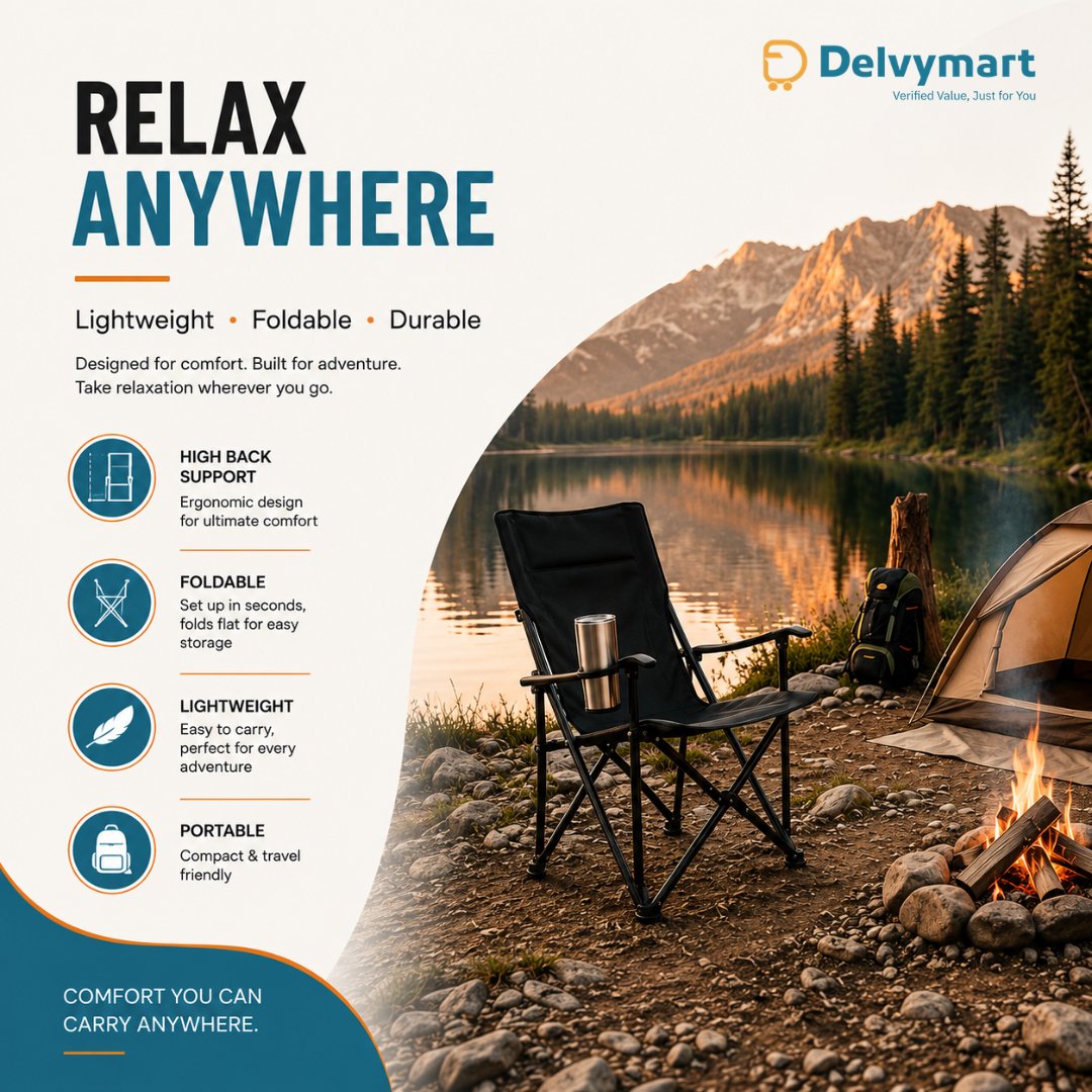 delvymart's tweet photo. 🪑 Sit Back. Relax. Enjoy the Adventure! 🌿

Take comfort wherever you go with our Portable Outdoor Folding Chair! Perfect for camping, hiking,  fishing, beach trips, outdoor events, and travel.

🛒 Shop Now: https://t.co/g8cuZljOZM 

#PortableChair #FoldingChair #OutdoorChair https://t.co/BigZydsQym