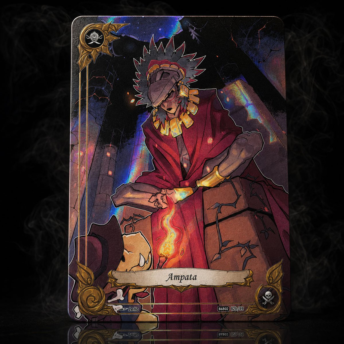 BootynBeauties's tweet photo. A double-sided card in Jungle Fever?! 🤯
Meet Ampata, an Inca mummy freed by Tecuani! Her disturbing dormant and awakened forms appear on sides 82a and 82b—the only double-sided card in the series.
Original concept and artwork by Lello! 🏴‍☠️
https://t.co/t81eAKhhRe
#waifu #tcg https://t.co/JteG8MhMzB