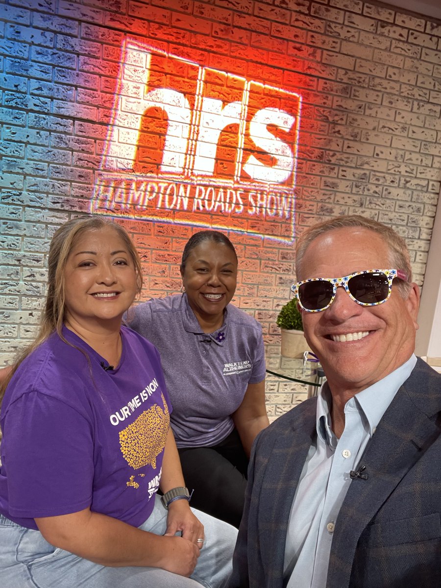hrsWAVY's tweet photo. Nice chat today with Cat and Shawn with @alzseva about The Walk To End Alzheimer's October 24th. https://t.co/xkJoL80ncQ