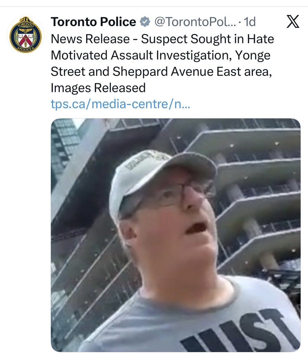 bettybloodclot's tweet photo. Poop Dog thug  openly  flaunting guns
White middle aged Canadian said mean words
Guess who Toronto Police are looking for ? https://t.co/KnMp9vOsUe