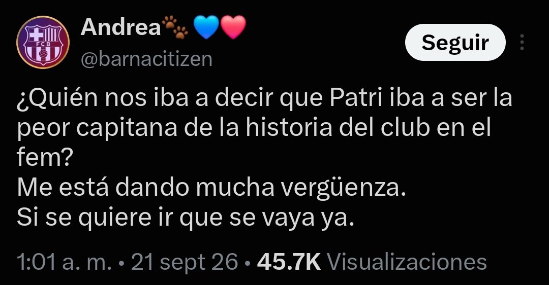 JaramilloCervs2's tweet photo. Y luego nos preguntamos por qué las jugadoras se hartan y se van.

Apenas inició la temporada y ya hay gente señalando y crucificado a Patri. En serio que algunas son bien tóxicas. https://t.co/XvdWtAoGoQ