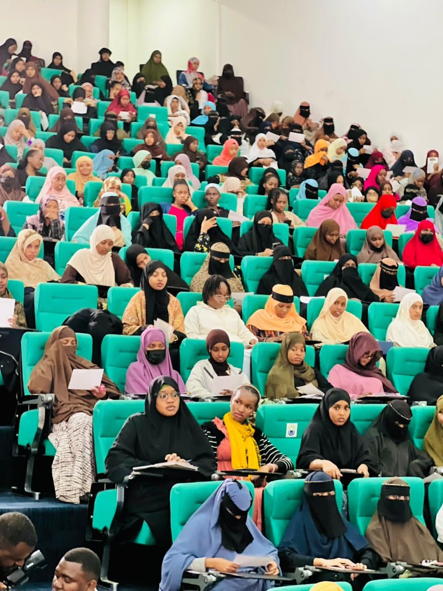 UmmaUniversity's tweet photo. The event was officially opened by the Vice Chancellor of @UmmaUniversity , Dr.Halima Saado Abdillahi,who encouraged students to uphold integrity and live by the University’s core values.

She emphasized EHSAN — Excellence, urging students to pursue excellence in their studies, conduct, leadership and service to society.

#UmmaUniversity #EACC #KLiF #Integrity #Ehsan #Excellence #ResponsibleLeadership