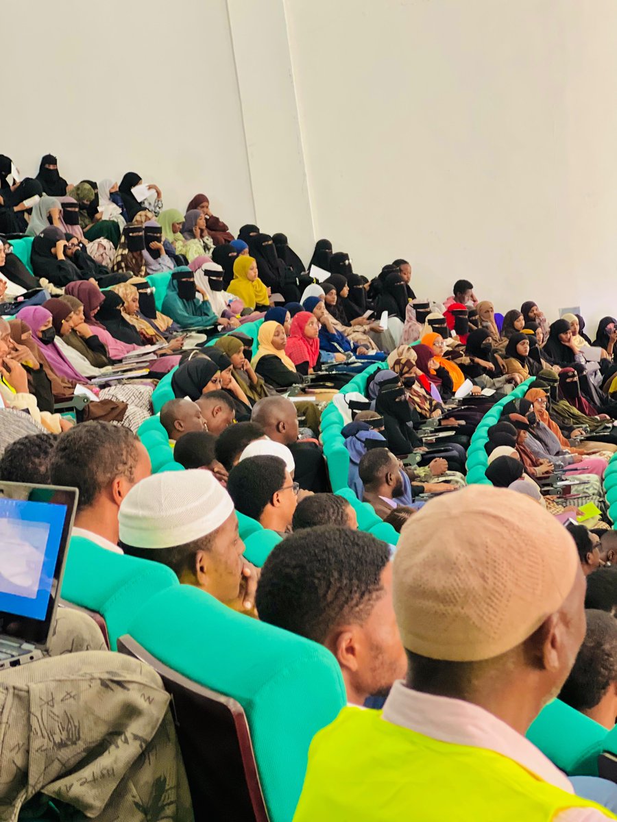 UmmaUniversity's tweet photo. The event was officially opened by the Vice Chancellor of @UmmaUniversity , Dr.Halima Saado Abdillahi,who encouraged students to uphold integrity and live by the University’s core values.

She emphasized EHSAN — Excellence, urging students to pursue excellence in their studies, conduct, leadership and service to society.

#UmmaUniversity #EACC #KLiF #Integrity #Ehsan #Excellence #ResponsibleLeadership