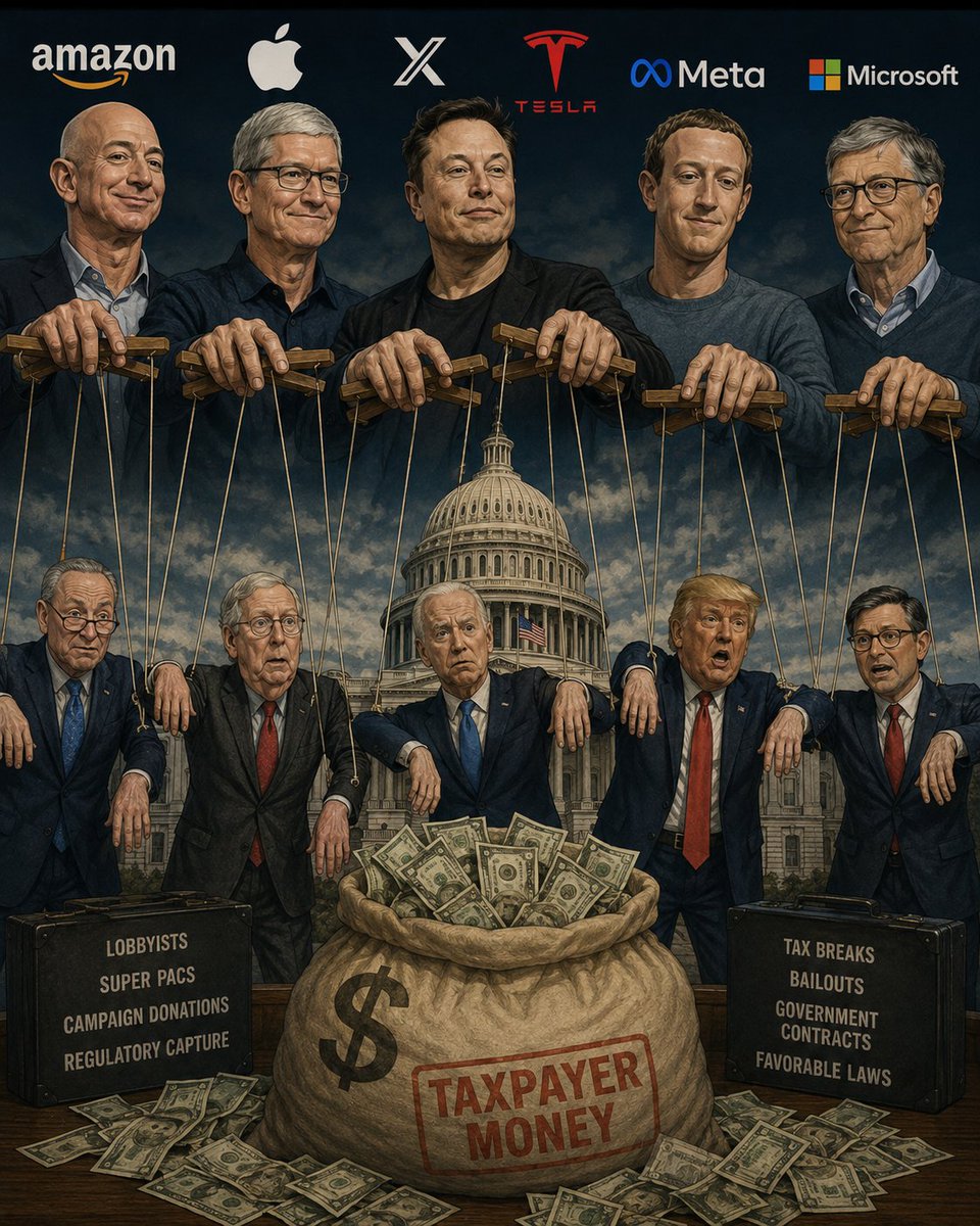EndOligarchy_US's tweet photo. @ProudSocialist These elected officials only care for who's putting money in their pocket. Why would they care what their constituency wants or thinks? **Unless it's election season, then they promise to deliver the world. https://t.co/r4xAJNJ6T4