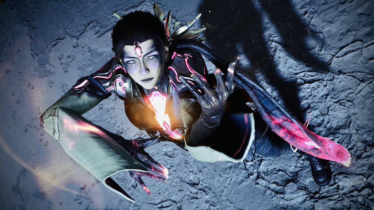 SISF17's tweet photo. So my partner said I should post some of my captura. 

Female is Mya male is Micheal. They are my OCs and they are siblings. Michal is the oldest. Mya gives Micheal shit XD #warframe #captura #tenno #ps5 https://t.co/l56S6Rz0X5