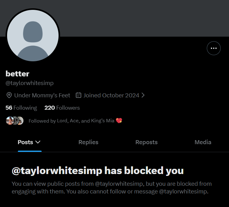 GooneArg's tweet photo. Lmfao, this broke cuckie blocked me after milking him dry @taylorwhitesimp you are so pathetic. https://t.co/JwLjZALZj6