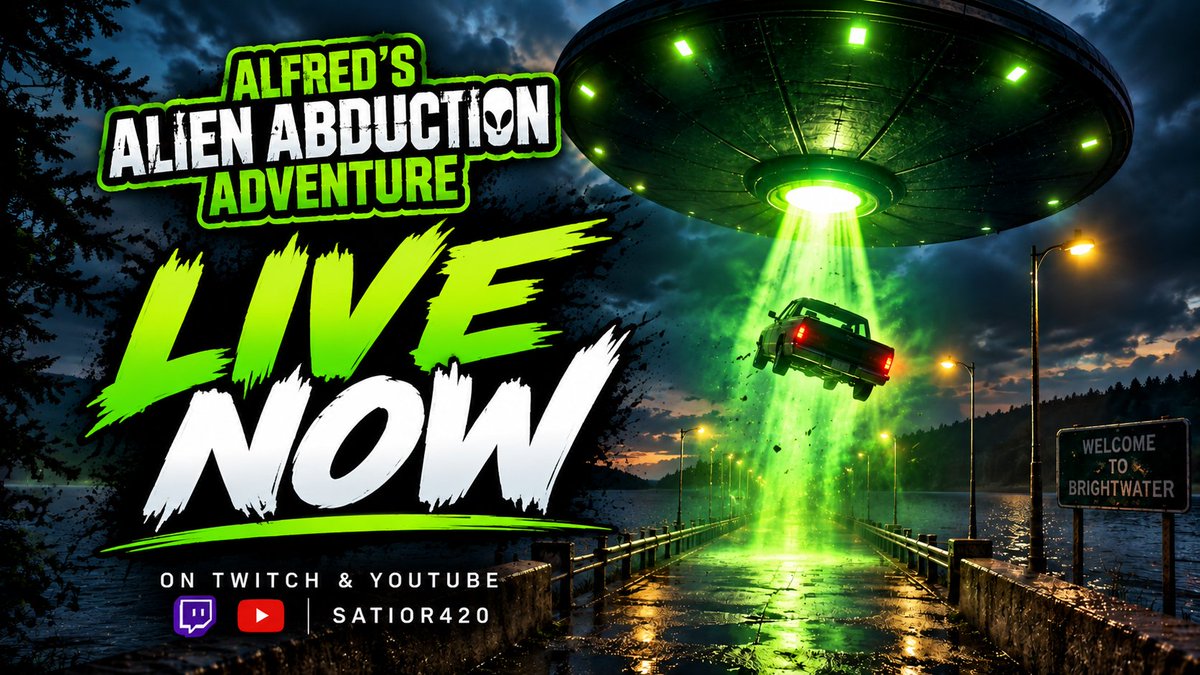 Satior420's tweet photo. WELL. THE ALIENS GOT US.

We're LIVE with our first look at Alfred's Alien Abduction Adventure! We're aboard the mothership, and now we need to figure out how the hell to get off this thing.

Come hang out, Sandbox! https://t.co/Pk3Rg0mwzS