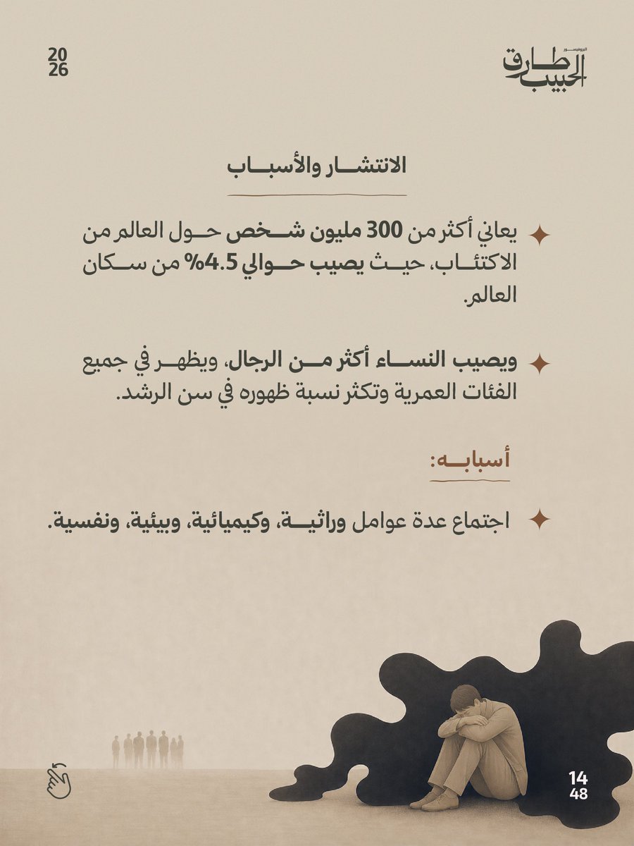 Talhabeeb's tweet photo. الاكتئاب …⁉️

#طارق_الحبيب https://t.co/zvZJhnivOk