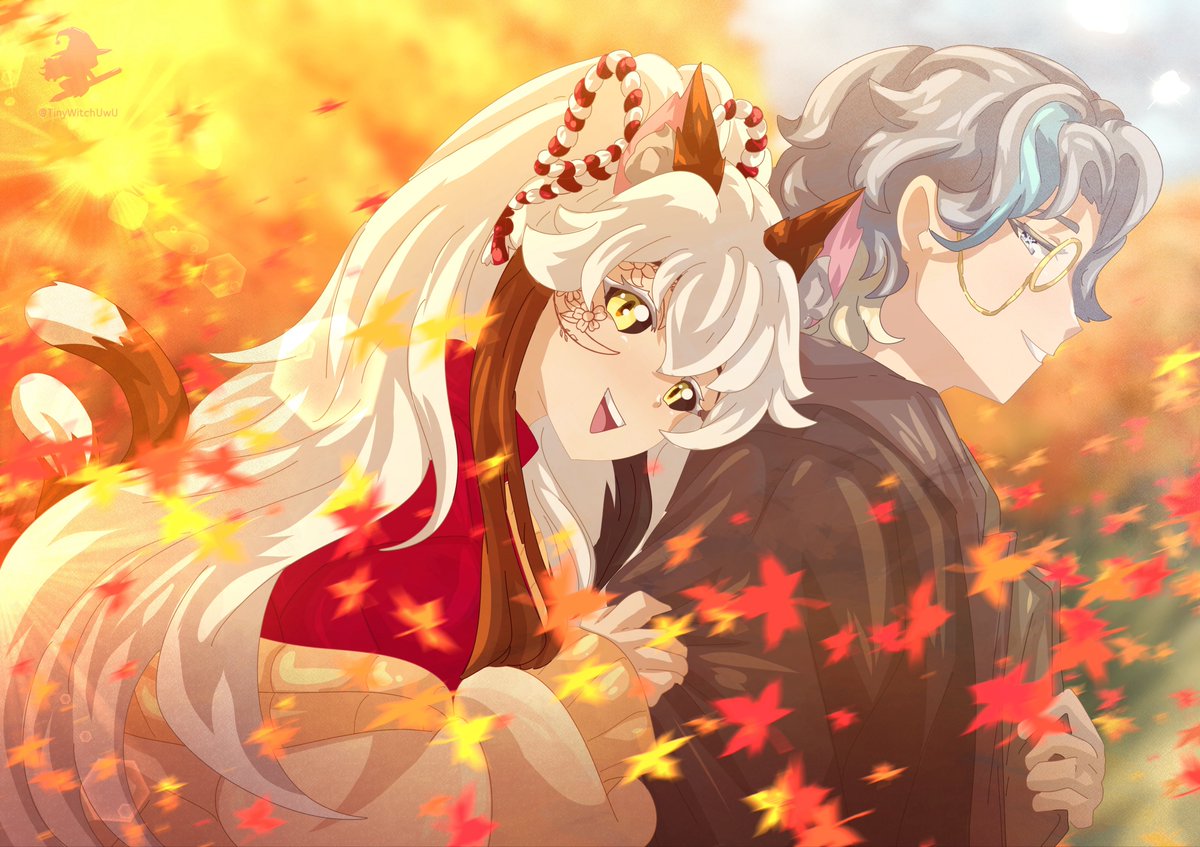 aria_alto's tweet photo. ੈ✩‧₊˚ ≽(•˕ •マ≼ ⋆.˚ ☾⭒.˚
🍁 The autumn breeze gently kisses the cheeks of the couple, playfully scattering maple leaves into the air 🍁
ੈ✩‧₊˚ ≽(•˕ •マ≼ ⋆.˚ ☾⭒.˚
🎨: @/TinyWitchUwU
#starrycat #ocxoc https://t.co/F64p9pBumj