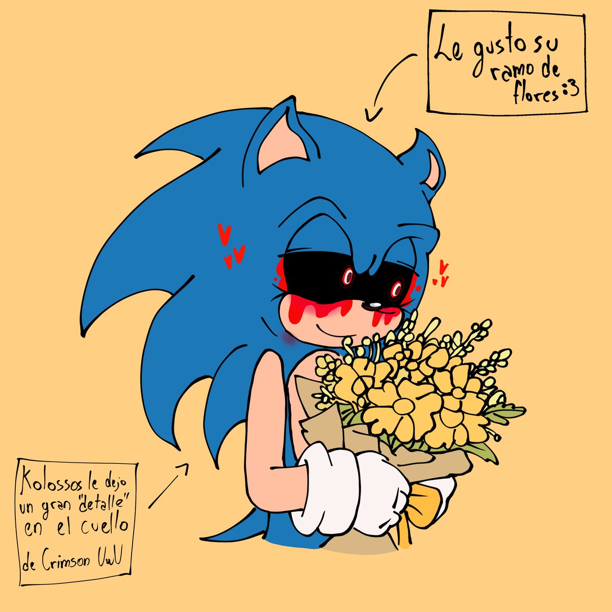 Cyrene005's tweet photo. Since I saw that people give yellow flowers to their partners, I decided to make this little drawing of these two 🥹🌻🦔

#KOLOEXE #art #fanart #outcomememories #crimsonX #kolossos https://t.co/4TAj3T4aBO
