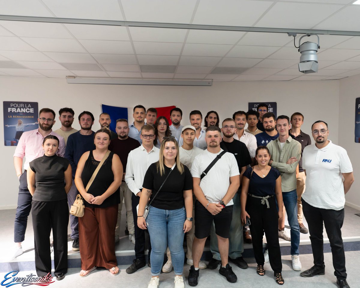 rnj_isere's tweet photo. 🍻Apéro de rentrée du RNJ Isère !

Une cinquantaine de jeunes Isérois réunis ce week-end pour lancer cette nouvelle année d'engagement derrière @MLP_officiel et
@J_Bardella !

Merci à tous pour cette belle soirée ! https://t.co/OCwfsgcavO