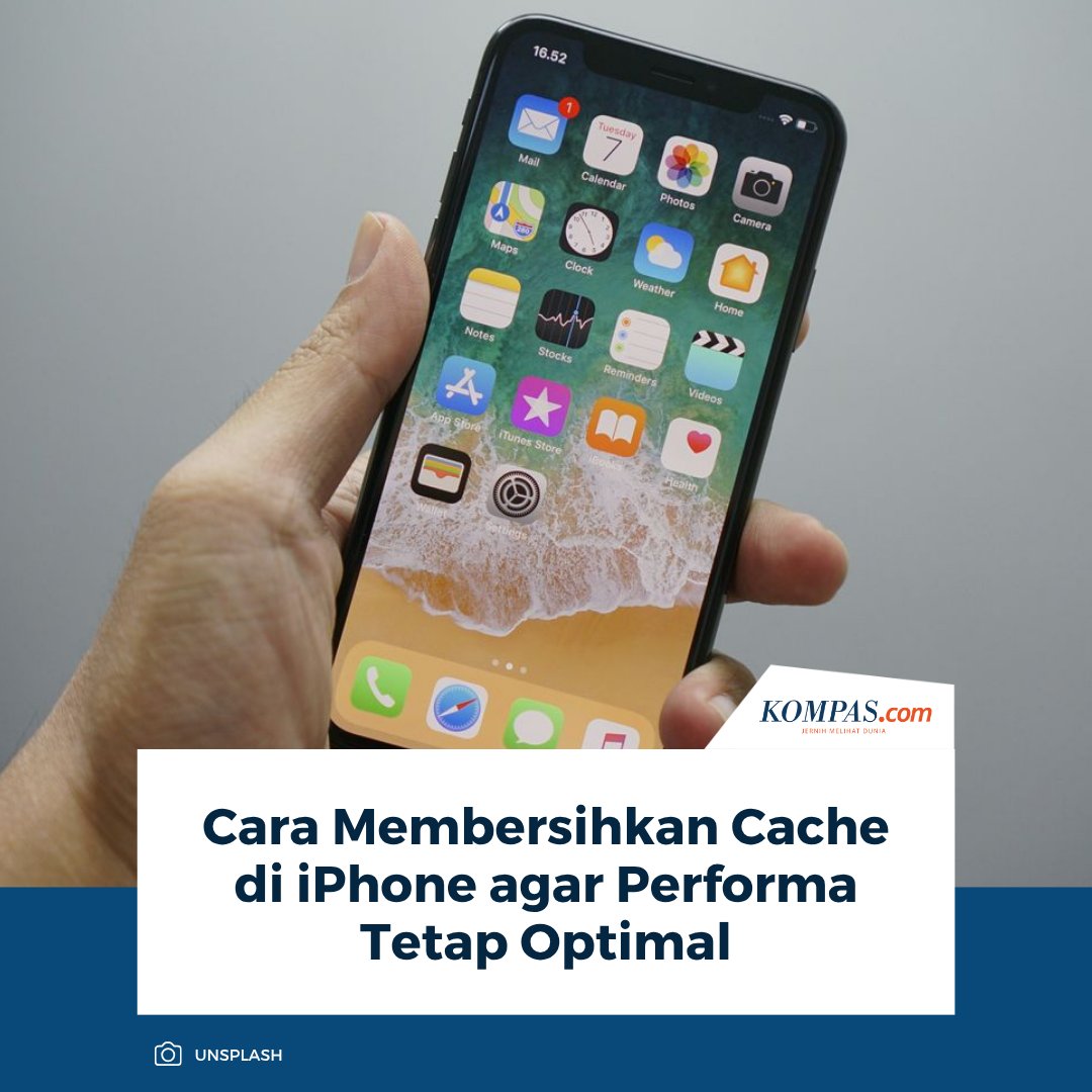 kompascom's tweet photo. Baca di sini: https://t.co/YOANSn6xLO

iPhone yang terasa makin lambat dari biasanya bisa jadi disebabkan oleh menumpuknya data cache.

~AR #iPhone #Cache [2026092117350077] https://t.co/SPyOSI5USb