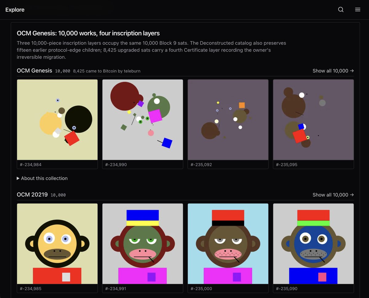 OnChainMonkey's tweet photo. Explore Art on Bitcoin with the new Explorer soon! https://t.co/QgF8UI51LY