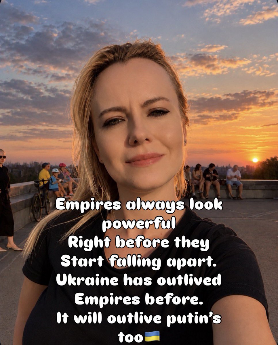 angelshalagina's tweet photo. Empires always look powerful
right before they start falling apart.
Ukraine has outlived empires before.
It will outlive putin’s too🇺🇦
#ukraine #war #russia #putin #ukrainerussiawar https://t.co/GaSsKPud6z
