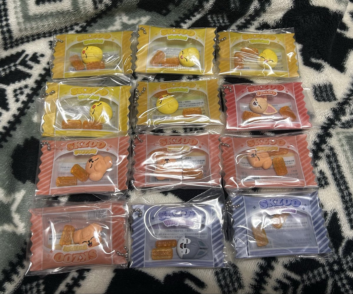 NK65001772's tweet photo. Stray Kids スキズ SKZOO シャカっとチャーム&amp;グミ 交換

skzooグミチャームの開封が完了したので交換募集させて頂きます。

求) ジニレット 🦙×♾ ＞ リービット🐰×♾
譲) ウルフチャン 🐺×2  ポガリ 🐥×5
  パピーム 🐶×4  フォクシニー×1

纏めての方優先させて頂きます🙇‍♀️
郵送希望で���🙌 https://t.co/8zWmIjevXn