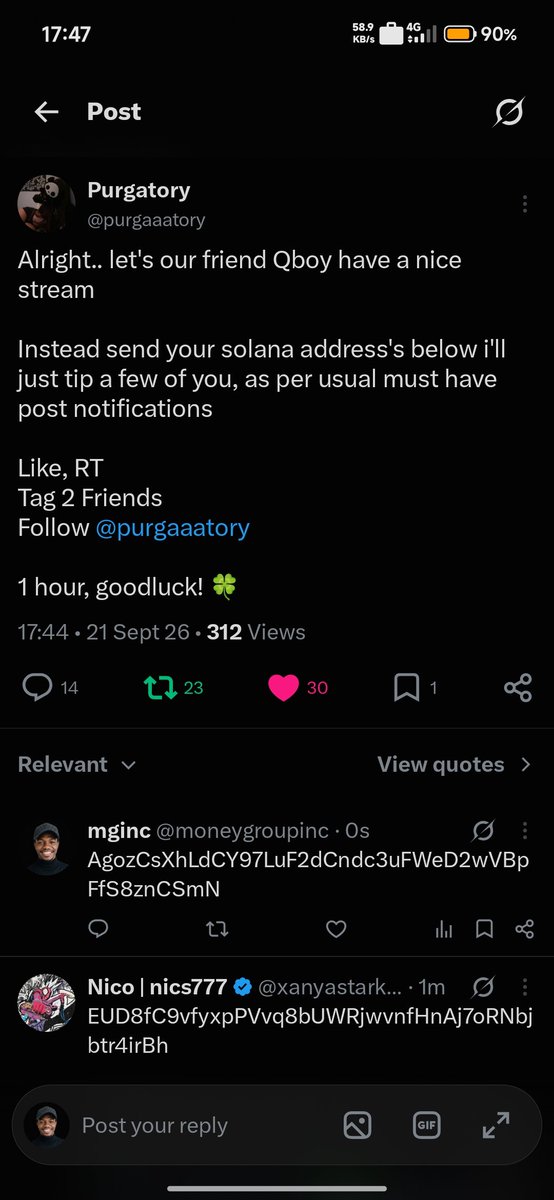 moneygroupinc's tweet photo. @purgaaatory AgozCsXhLdCY97LuF2dCndc3uFWeD2wVBpFfS8znCSmN https://t.co/eojAcKzw6F