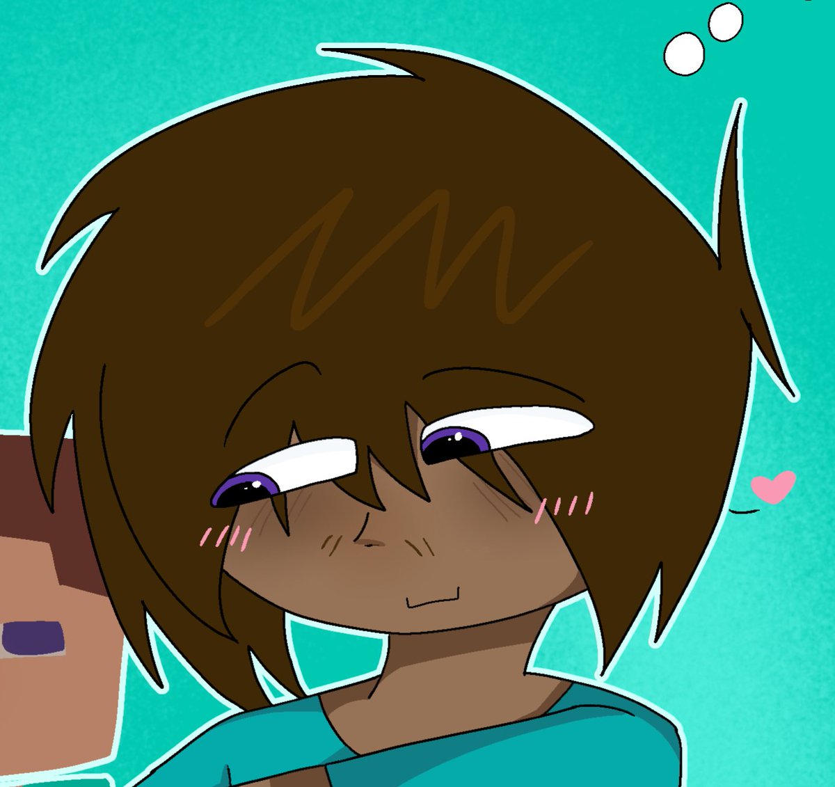 MasterBriney's tweet photo. My version of Steve is a little weirdo. But not totally in a bad way. He's also bisexual, more men leaning though.
I'll explain how he's weird soon.

#minecraftㅤ 
#Minecraftsteve
#art
#selfcest https://t.co/WxEKiGHOJT