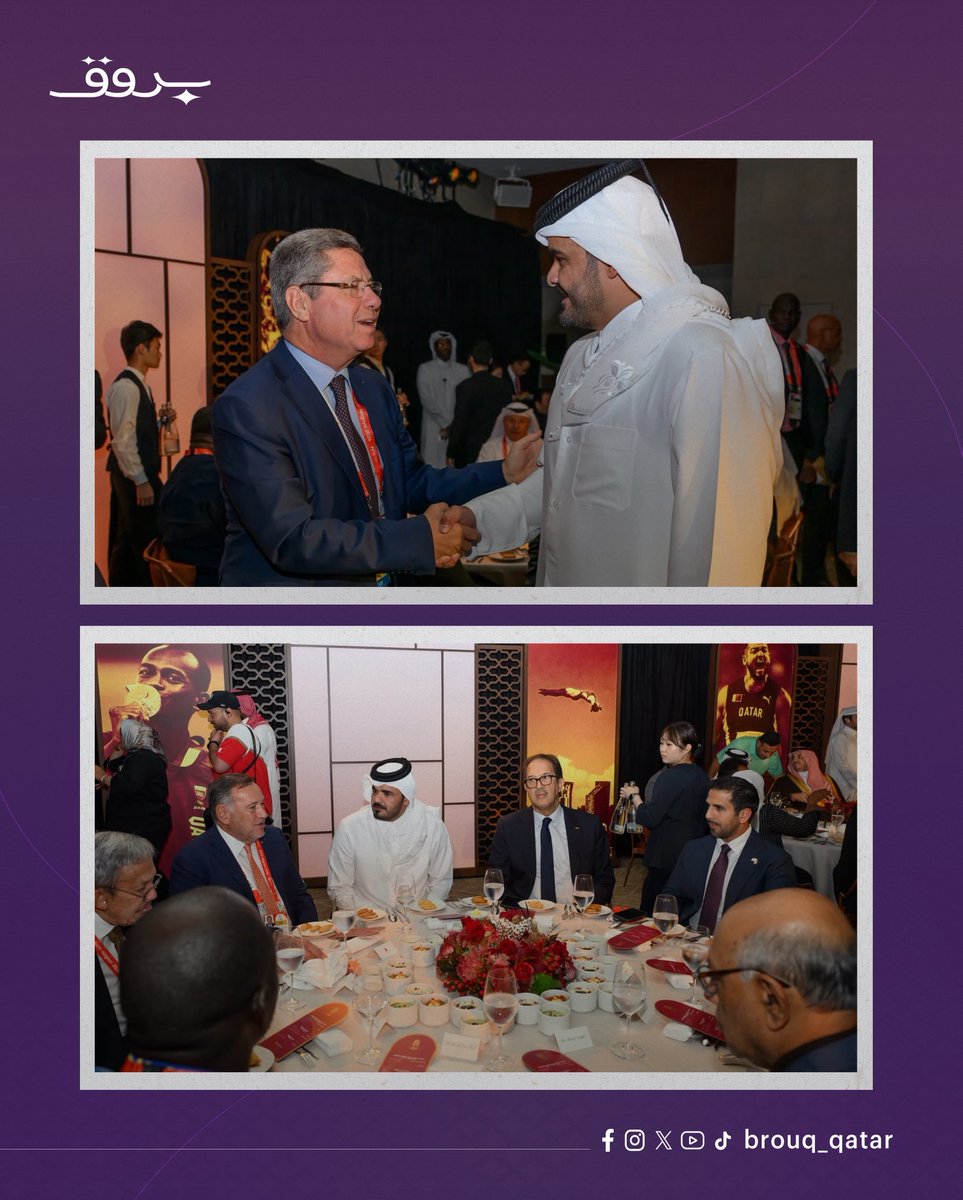 Brouq_qatar's tweet photo. أقامت اللجنة الأولمبية القطرية حفل استقبال رسمي في ناغويا تحت رعاية الشيخة هند بنت حمد آل ثاني ، وبحضور سعادة الشيخ جوعان بن حمد آل ثاني رئيس المجلس الأولمبي الآسيوي ، على هامش دورة الألعاب الآسيوية «آيتشي-ناغويا 2026»، بمشاركة نخبة من أسرة الحركة الأولمبية الآسيوية، وسلّط الحفل الضوء على مسيرة الدوحة نحو استضافة الدوحة لدورة الألعاب الآسيوية عام 2030.
#قطر #آيتشي_ناغويا2026 #الألعاب_الآسيوية #اللجنة_الأولمبية_القطرية #بروق