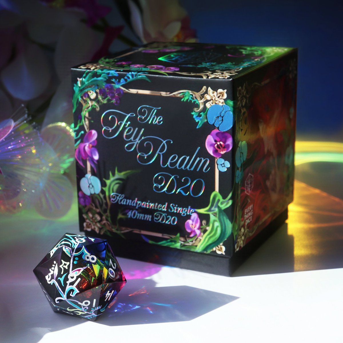 EVERYTHINGDICE's tweet photo. ✨ GIVEAWAY ✨ Critical Role’s Fey Realm D20 is available now! Cast your fate to the D20, and let chaos reign! 🍭 Giveaway ends 9/30 at 12pm CT.

To Enter:
💖 Like + RT this post

This specialty D20 is available NOW in the Critical Role US, EU, UK, and AU shops!

#dnd #dice https://t.co/REP9gqHwF8