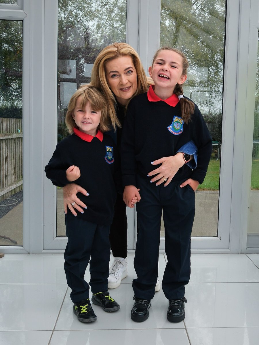 noahcarter1f0pr's tweet photo. A special milestone for the CK Studios family: Colm and Aisling’s little ones are starting a new chapter. Mason is off to Junior Infants, while Darci is heading into 2nd Class. Wishing them and all children returning this week a wonderful year https://t.co/bGP9shxUl5