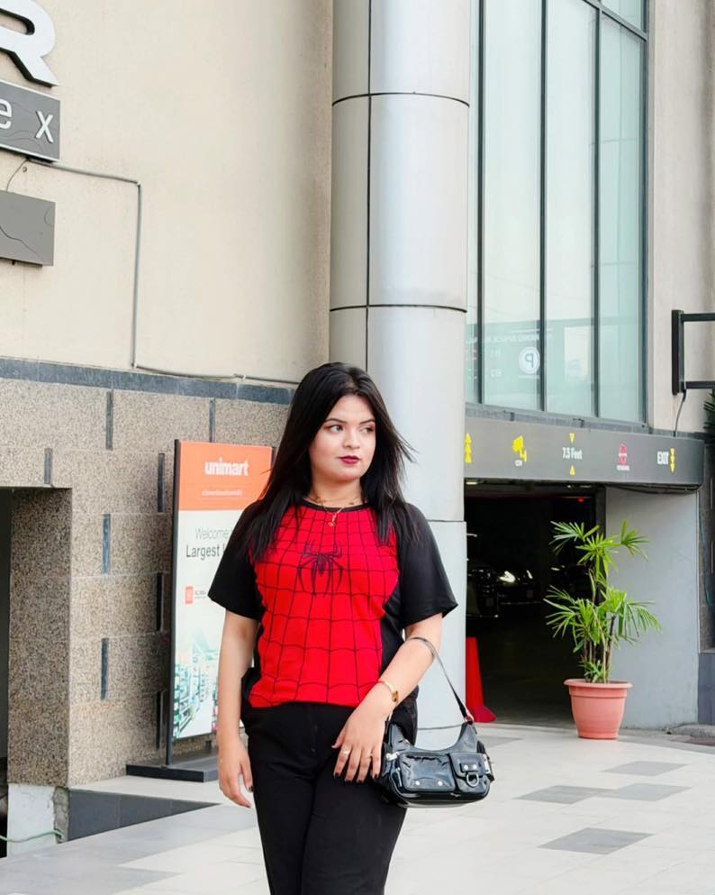 petaoneves's tweet photo. From our camera roll to your feed. Our Spidey Crop Top, styled perfectly by one of our amazing customers. Your support keeps us going. Thank you for choosing us. https://t.co/Y1D0Bf0tZb