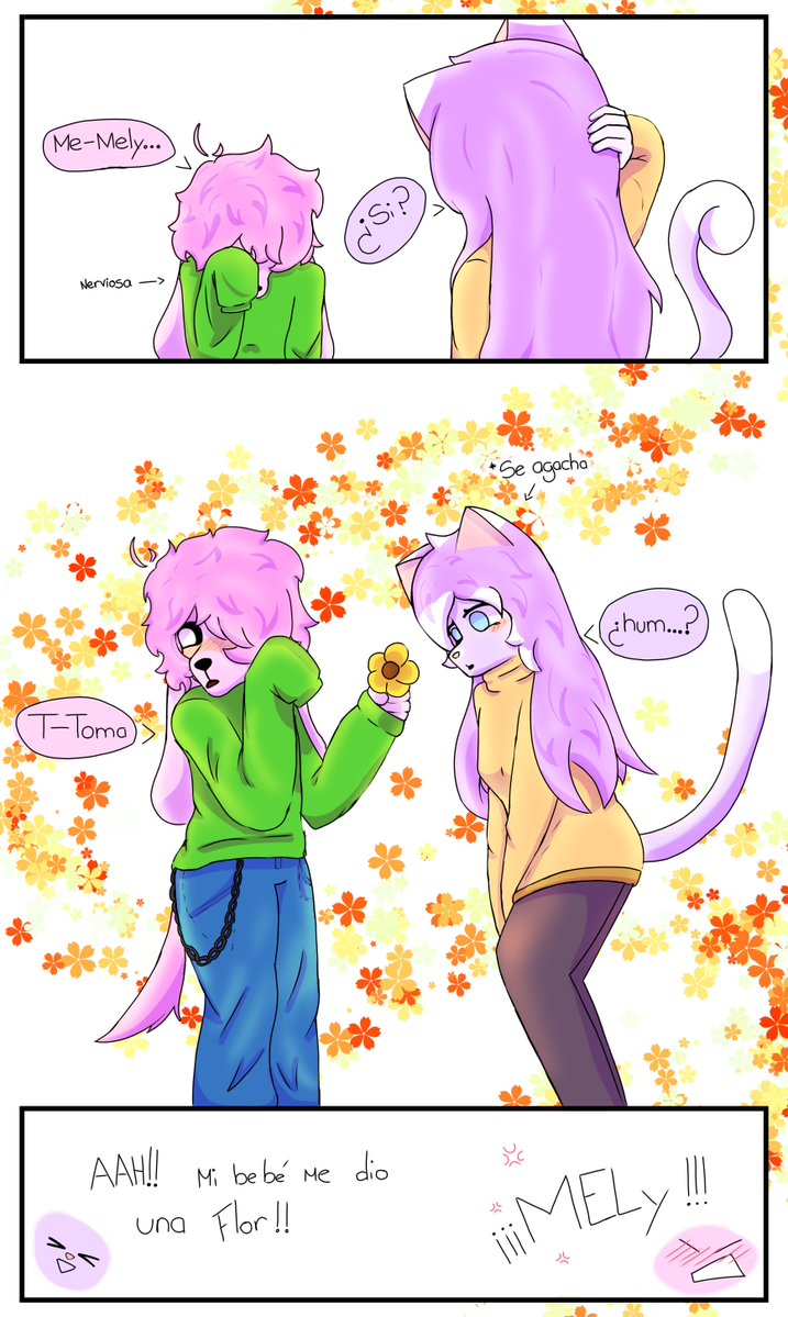 camycrackYT's tweet photo. Camy dándole una flor a Mely 🌼
#art #comic #oc https://t.co/IHg2sXtub9