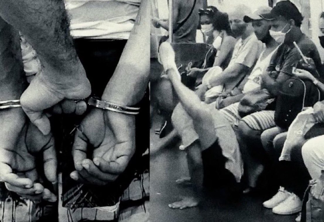 afrochato's tweet photo. A responsável pela curadoria dessa imagem é responsável pelo equilíbrium. Essa e outras imagens retratavam as mazelas de regiões periféricas. Tinha truculência policial, pessoas em situação de rua, racismo e afins. No vídeo tbm tem menção honrosa a Exu, mas isso vocês apagam. https://t.co/qs3m34NSHq