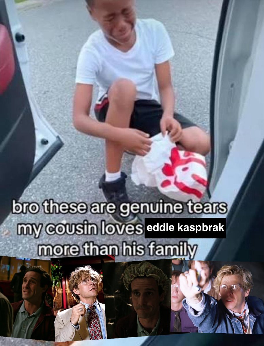 scrapbabies's tweet photo. my niche of characters with E names that grow up in abusive households that stick with them their entire lives and who forget who they were and also get killed by a clown/by being skewered https://t.co/Y430qZeF7g