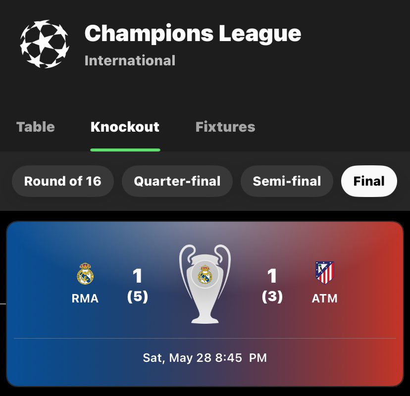 OtfDierich's tweet photo. @Atleti 2014 memories #ucl #championsleague #halamadrid #AtleticoMadrid #RealMadrid #Ramos #SergioRamos
Losing 2 champions League finals to Real Madrid 🤣🤣🤣🤣
You’re a small club @Atleti https://t.co/bPljoa9aFp