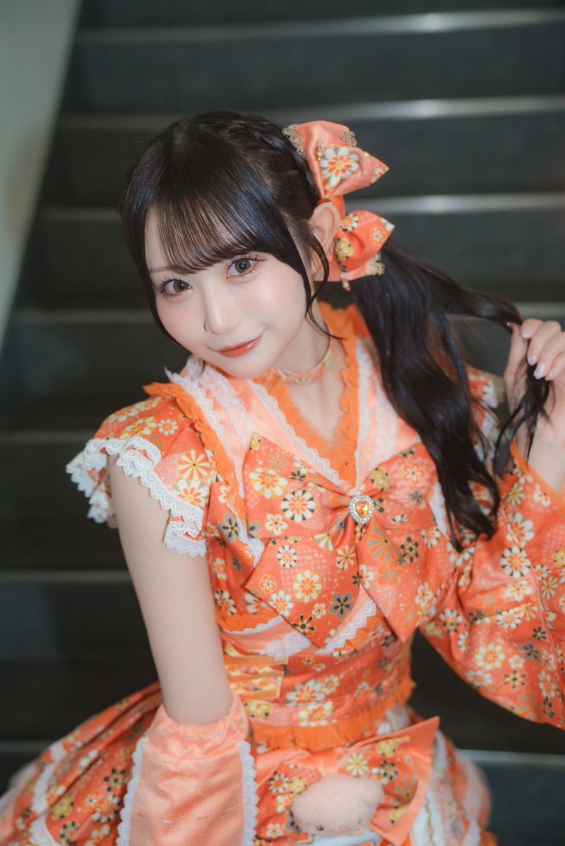 Amu_nonfic's tweet photo. 初めてオレンジ着たよ🍊どう？♡ https://t.co/wRMAeMaXvs