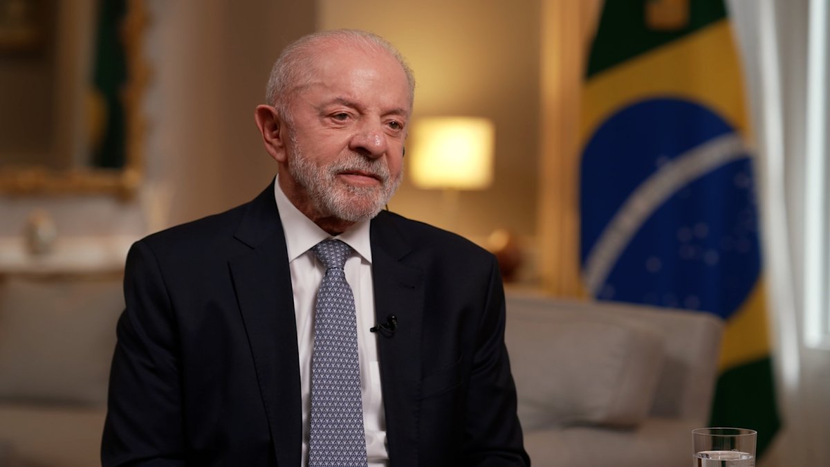 amanpour's tweet photo. Just sat down for an exclusive interview with Brazilian President Luiz Inácio Lula da Silva @LulaOficial. We spoke about tariffs, President Trump, multilateralism, Venezuela, and Brazil's imminent elections. It was a candid conversation, airs at 2pET on @cnni and tonight on @PBS https://t.co/01Fc3na4r6