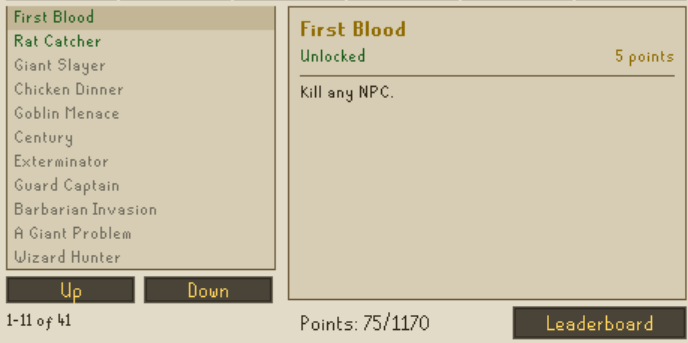stonk_scape's tweet photo. We now have over 40 challenges/achievements to complete and over 1,000 points to be accrued to become a Leader!

It's time! https://t.co/OWnNBntdcy