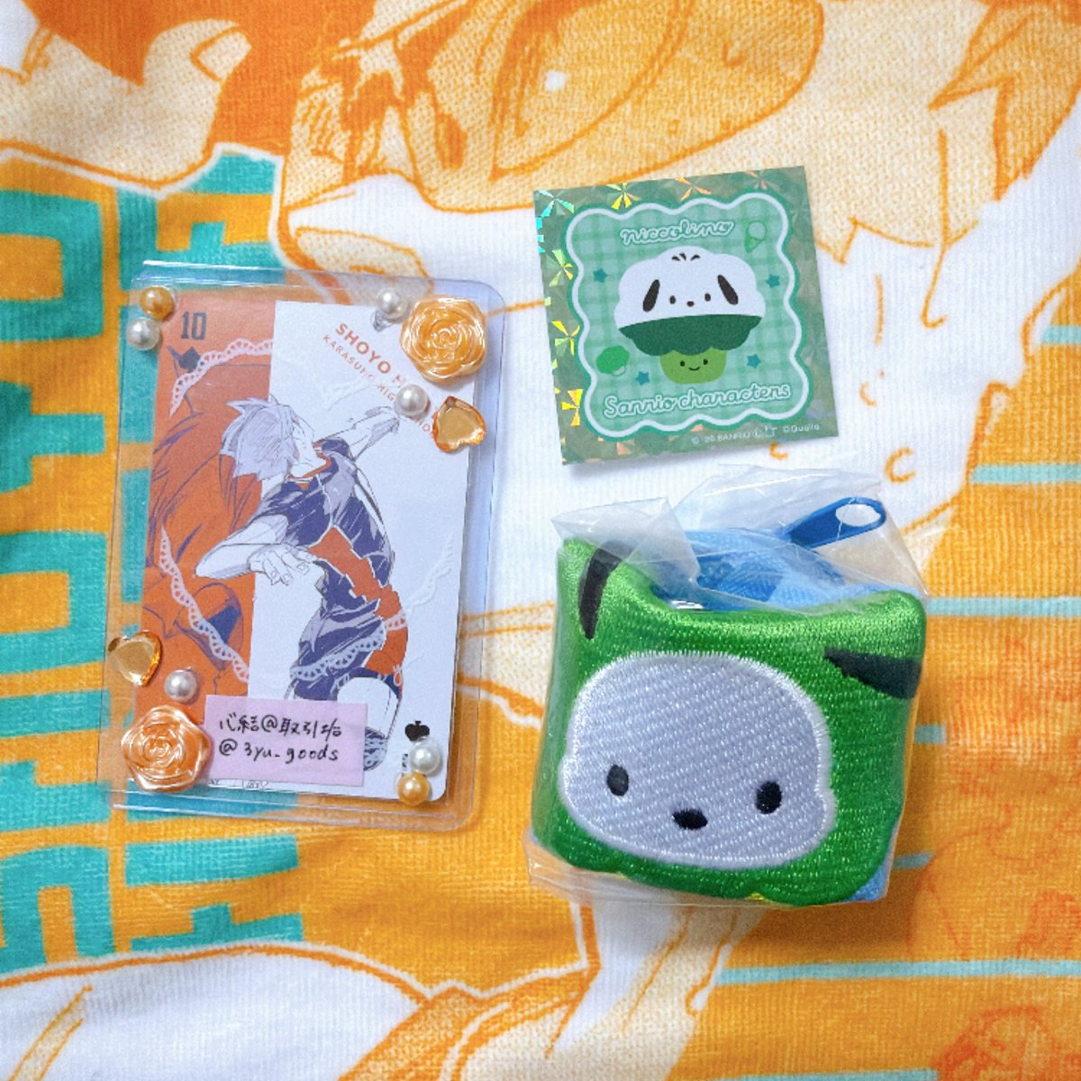 3yu_goods's tweet photo. 【交換】サンリオキャラクターズ にっこりーノ スクエアポーチ

譲：ポチャッコ

求：ポムポムプリン

ステッカー含めた交換
大阪(梅田)手渡し可能です
よろしくお願いいたします https://t.co/al453hvF12