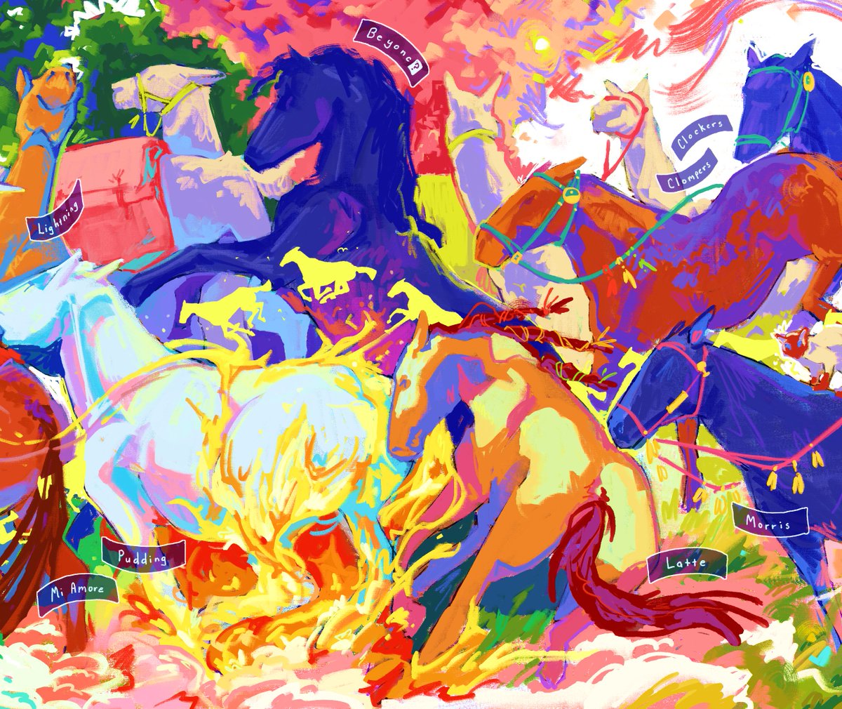 jamtamart's tweet photo. horses https://t.co/toe18Sfweh