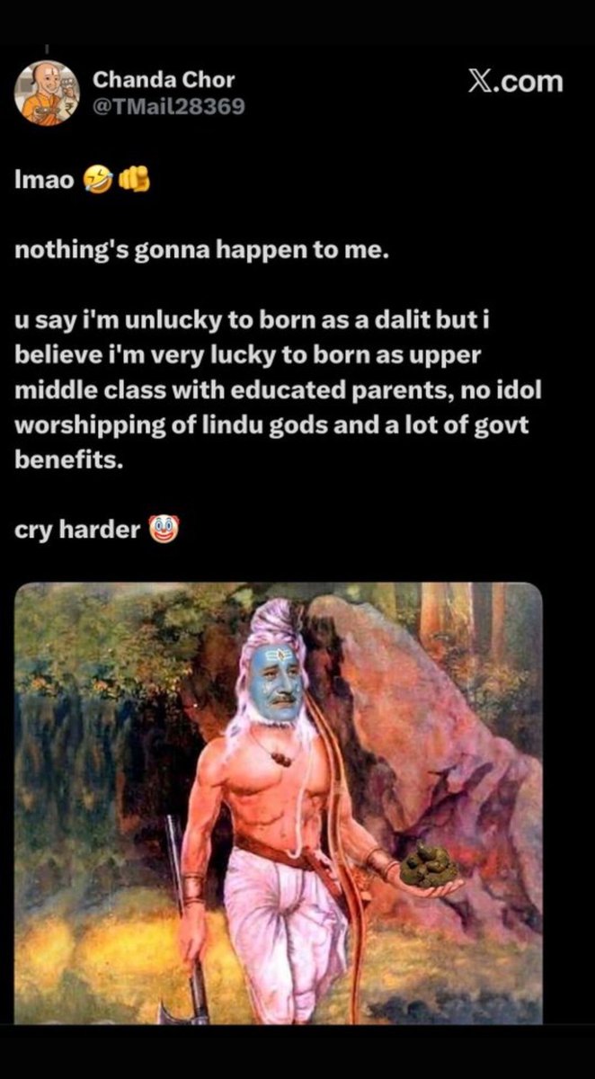ShankarSenNRF's tweet photo. आदरणीय🙏 श्री 

@myogiadityanath @myogioffice @CMOfficeUP @dgpup @Rajeevkrishna69 @cyberpolice_up @Uppolice ,
कृपया इस id की जाँच कर उचित कार्रवाई सुनिश्चित करें 
@HMOIndia @narendramodi 
ये हैं आपके शोषित वंचित समाज ? 
         महोदयजी ऐसे व्यक्ति पर कड़ी से कड़ी कार्रवाई करें https://t.co/Pauio9L5TF