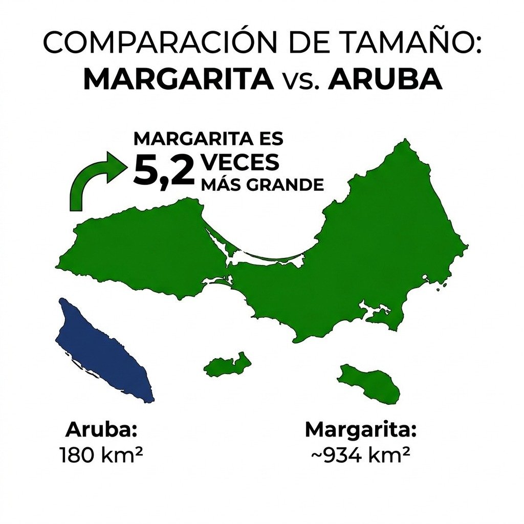 reinaldopulido's tweet photo. ...un gigante geográfico en comparación con varios de los destinos turísticos + populares de la región:
📍 Extensión real: Cuenta con 934 km² de superficie (superando los 1.020 km² si sumamos sus albuferas e islotes inmediatos).  
📍vs. Aruba: ¡Margarita es 5,2 veces + grande... https://t.co/hU1F4LL9Bd