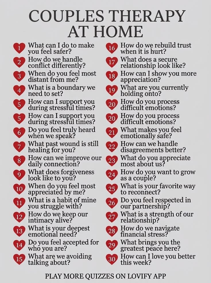 Tech_Proloy's tweet photo. Couples Therapy Questions At Home 📌 https://t.co/WIy2Hlyk7K