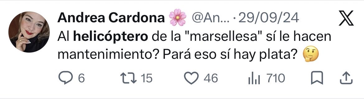 XanderOlivera's tweet photo. @AndreitaCardi Epaaaa, pero aquí si nos preocupábamos por el gasto en mantenimiento. https://t.co/322XN0Y663