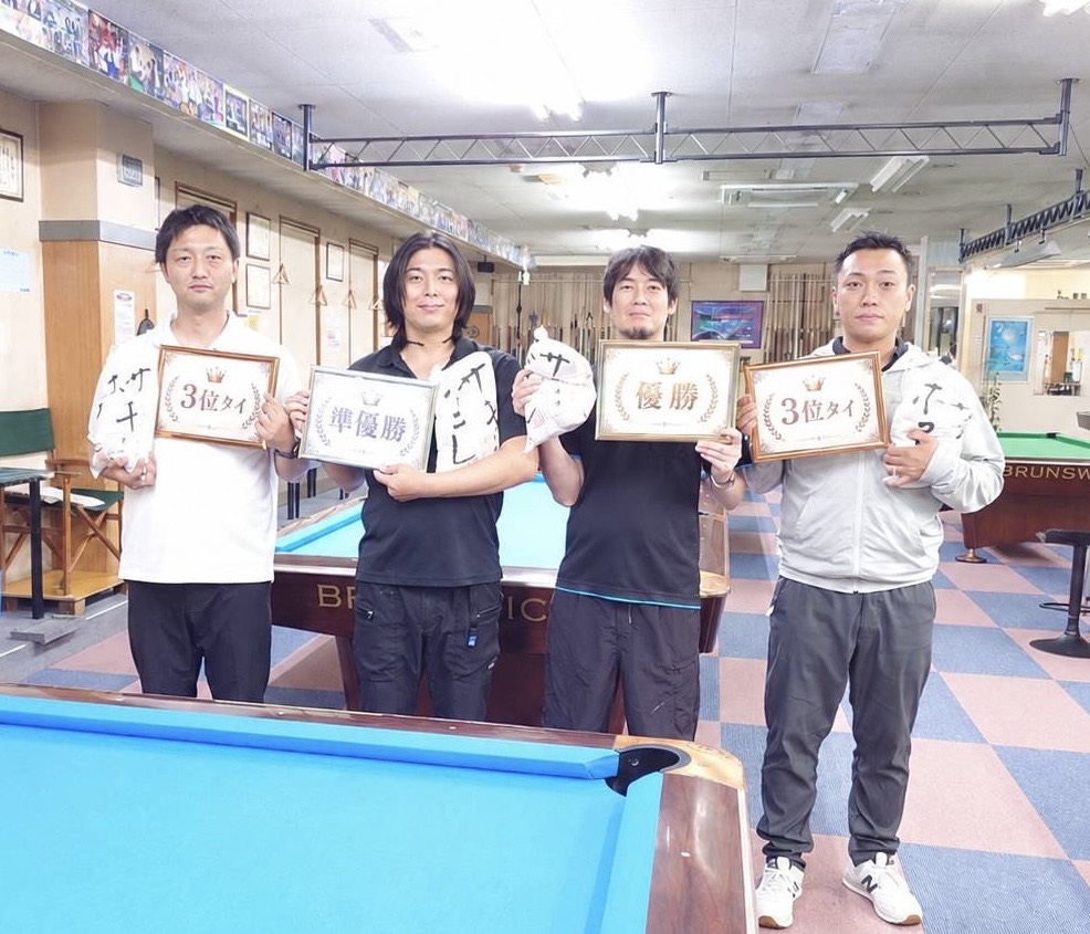 rackbyrack's tweet photo. 第13回 東北9ボールカーニバル：優勝は林研字！
https://t.co/2voDkp59dG https://t.co/Cm6Q8GK6DS