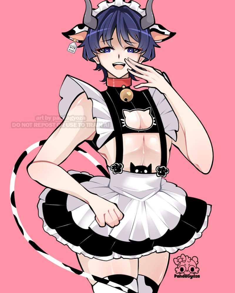 PandaGyoza's tweet photo. Wanderer would be a very bratty maid...

Milk Maid series! (4/4) 🐮
#GenshinImpact https://t.co/ulpUcGFuD9