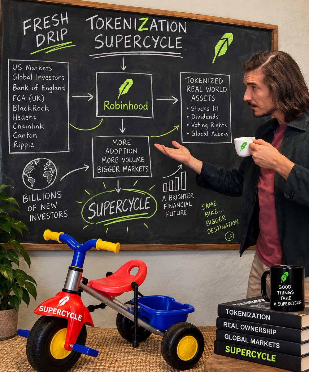 Moibelle28's tweet photo. @vladtenev Vlad brought the drip. We brought the Supercycle. 🚲
Tokenization → adoption → Supercycle. 🟢

0x8fa1248c3ec58f733e778b89c30526716cd70893 https://t.co/YVZvbBZdob