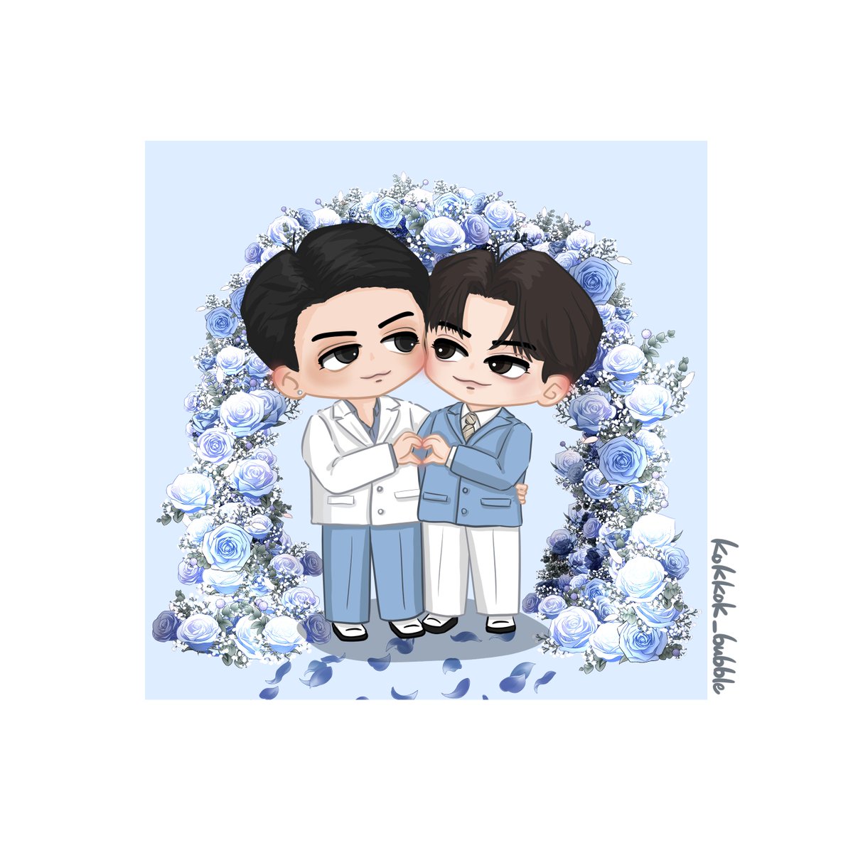 kokkok_bubble's tweet photo. Wedding💍 🐻💕🐧

#destinyclinicxJossGawin
#JossGawin 
#JossWayar #GawinCaskey https://t.co/9MfRoA0oyQ