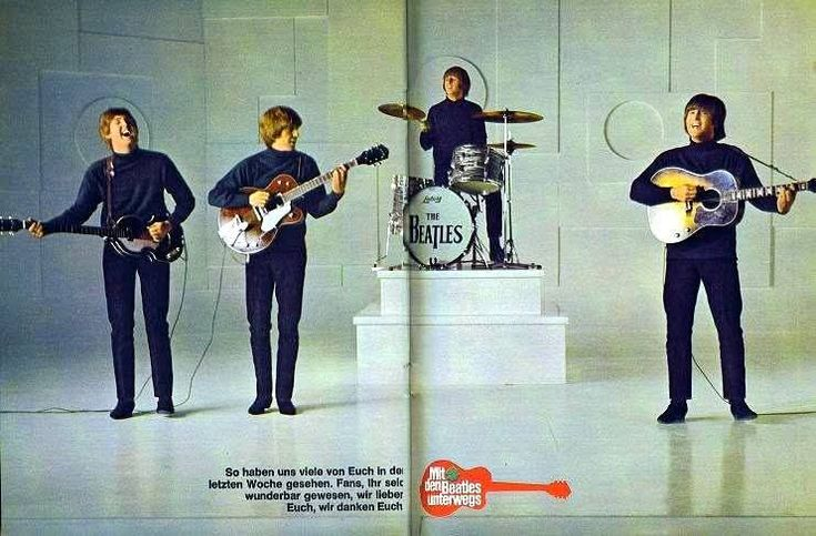 BeatlesArchive2's tweet photo. The #Beatles filming the opening sequence of "Help!" at Twickenham Film Studios, London. April 22 , 1965 https://t.co/67mHhr4aT1